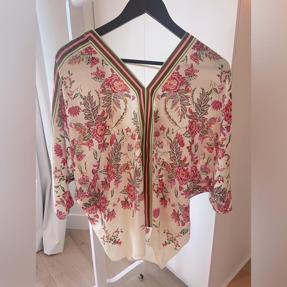 Rose + Olive blouse small